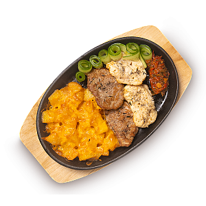 Мясная сковорода с картофелем