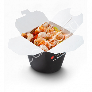 Лапша с креветками